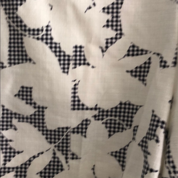 Ann Taylor side zip shorts black and white check - Picture 6 of 8